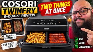 COSORI TWINFRY 9-Quart Review: Two Foods, One Finish Time