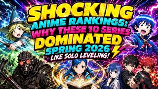 SHOCKING Anime Rankings: Why These 10 Series Dominated Spring 2026 Like Solo Leveling! ⚡