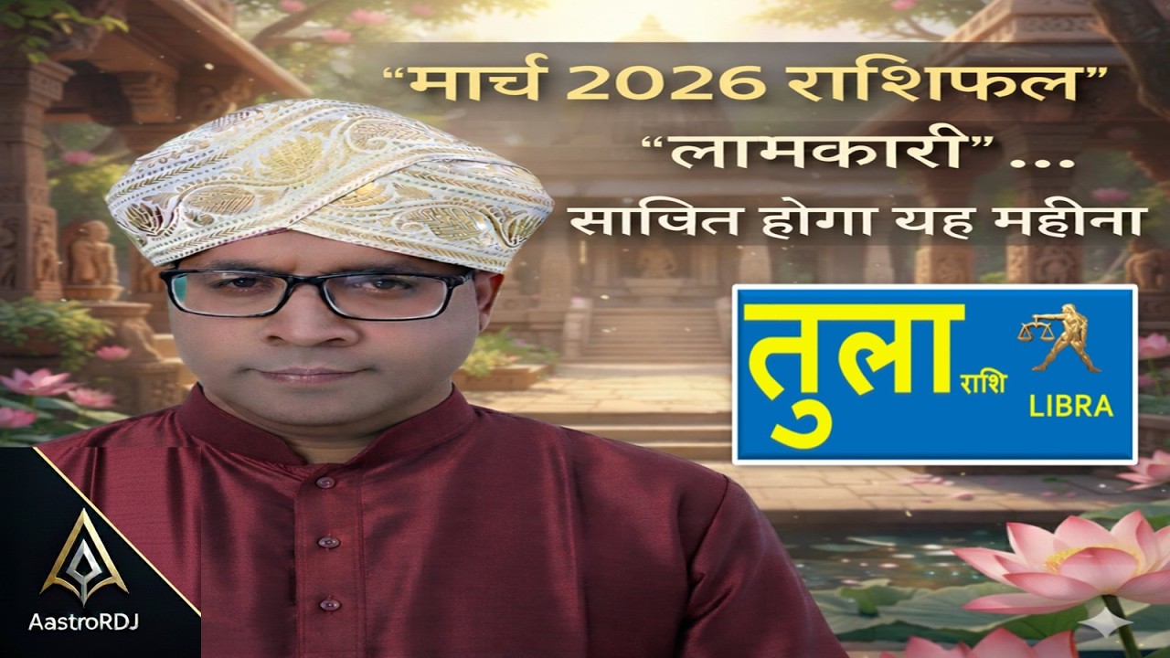 तुला राशि: मार्च 2026 राशिफल | बहुत लाभकारी साबित होगा यह महीना! ♎⚖️