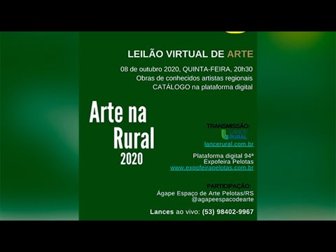 Leilão Arte na Rural estreia com sucesso no mundo virtual