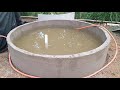 como fazer tanque concreto para peixes - concrete fish tank.