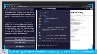 #4 Belajar Coding di - freeCodeCamp - Applied Accessibility
