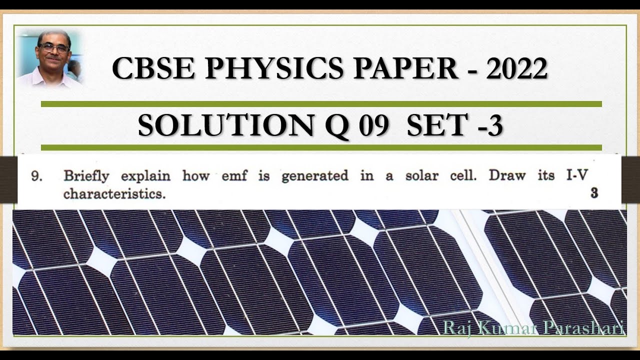 Briefly explain how emf is generated in a solar cell. Draw its I-V characteristics.