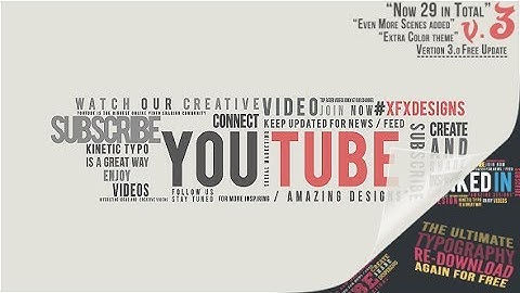 Kinetic Typography Logo Intros Pack After effects Templates & After Effects Projects  xFxDesigns