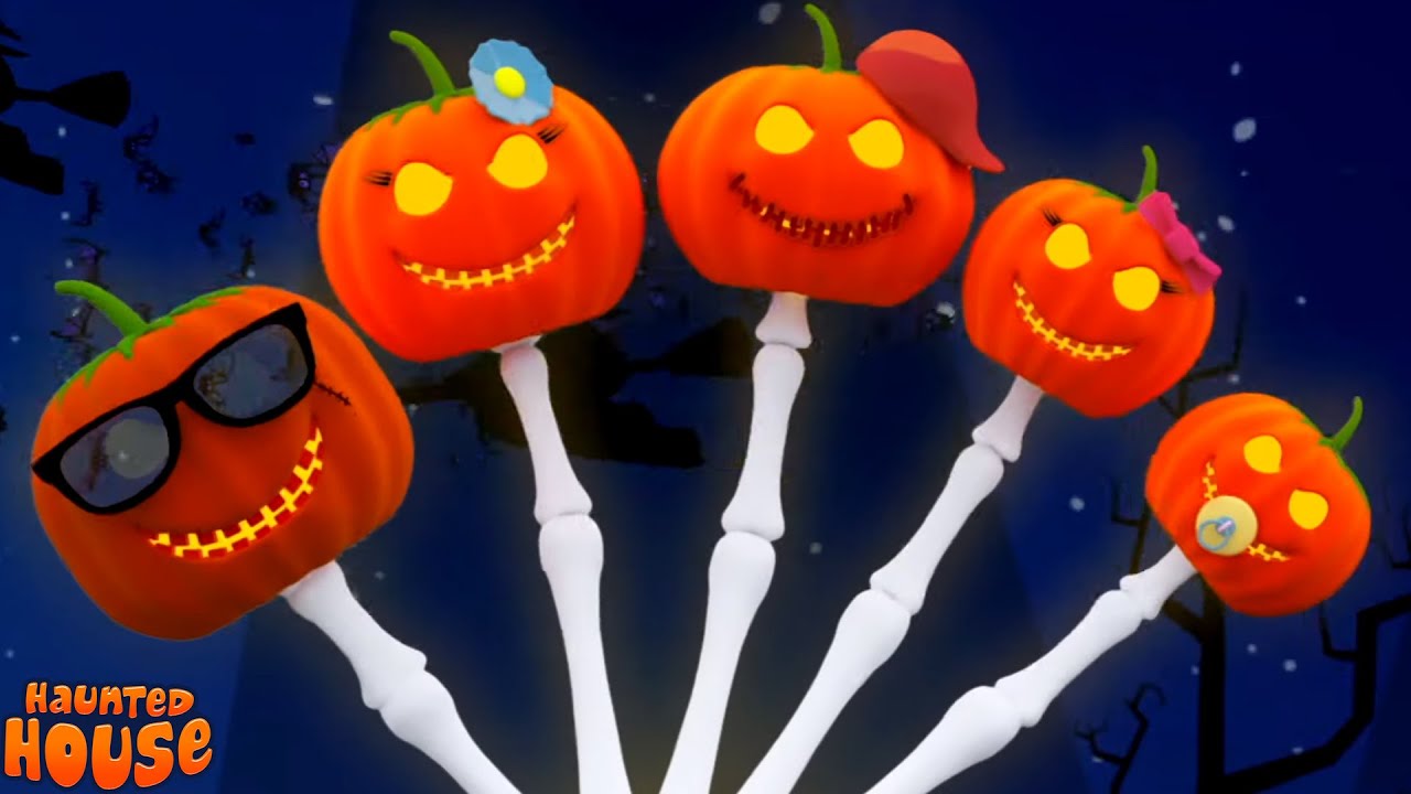 Scary Pumpkin Finger Family, Spooky Nursery Rhyme & Halloween Video For