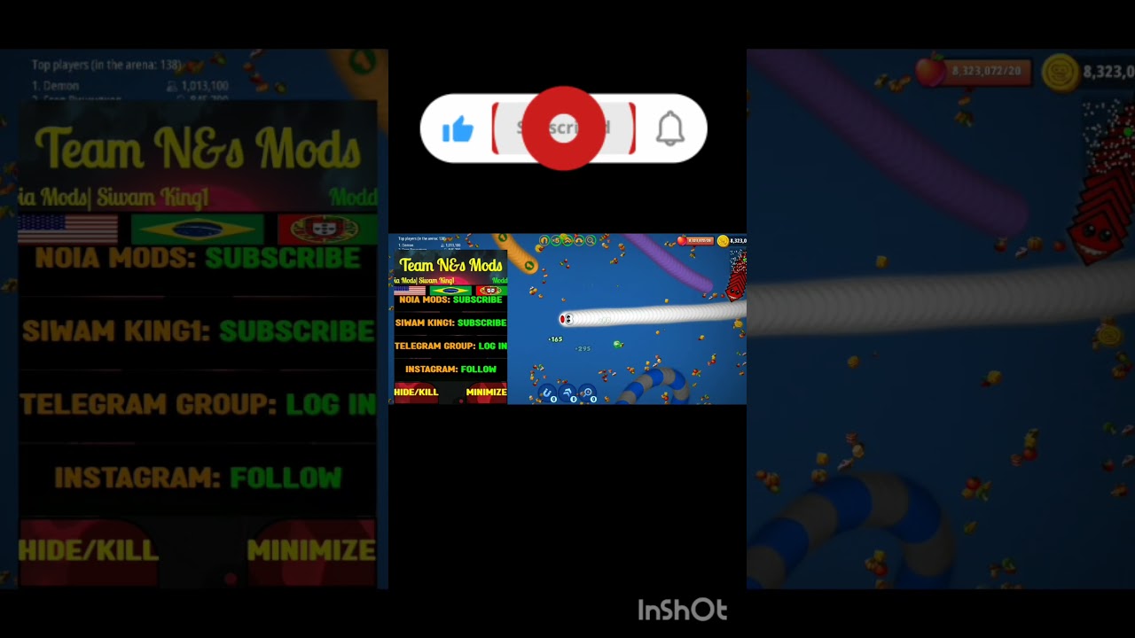 Worms Zone 🐍 | No Death Magic Gameplay + Invisible Skin | Epic Worm Survival