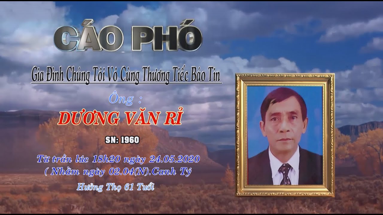 LT ÔNG DƯƠNG VĂN RỈ ( 61 TUỔI )