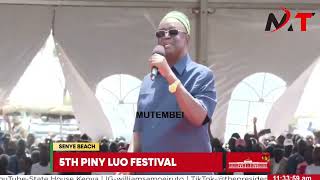 LISTEN TO OBURU ODINGA SHORT REMARKs INFRONT OF PRESIDENT RUTO!!
