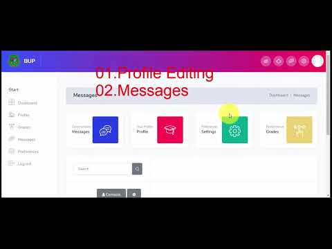 Introducing BUP LMS  Profile Editing, Message, Settings, Grade, Others