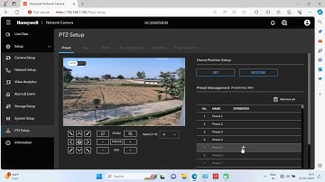 How to Preset Honeywell PTZ | ptz preset & tour setup