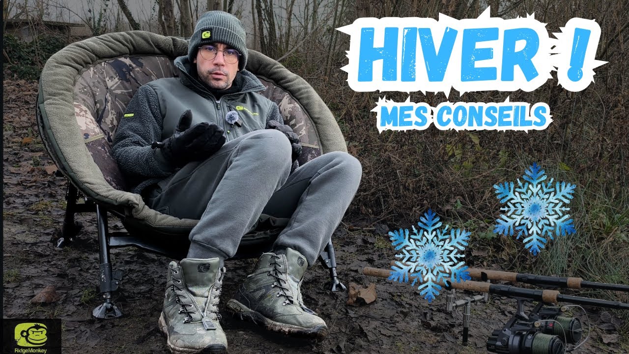 Pêcher la carpe en hiver : rester au chaud pour etre vraiment efficace !