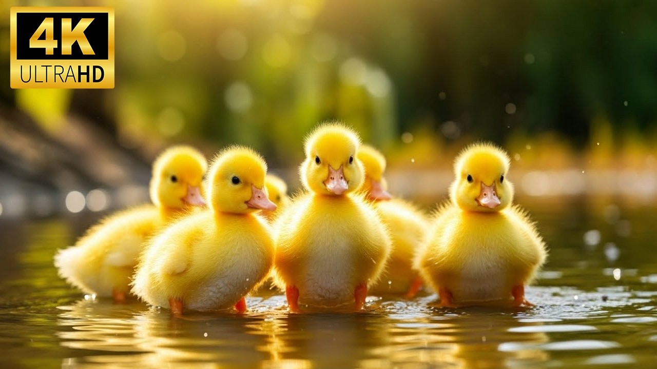 Adorable Baby Animals in 4K 🐾 Relaxing Nature & Gentle Piano Ambience