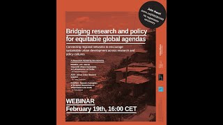 Webinar: Bridging research and policy for equitable global development