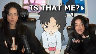 Valkyrae Reacts to her Anime Opening