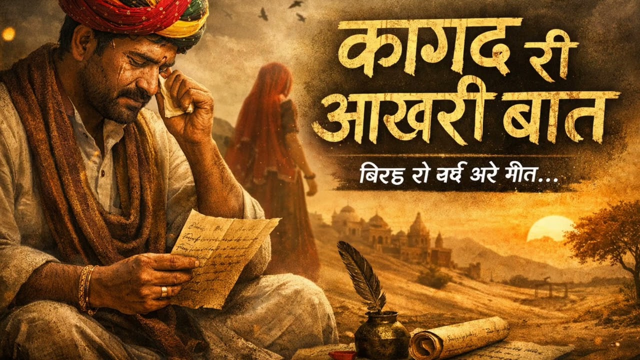 जब कागद बोले दिल की बात… 😢 | कागद री आखरी बात | Emotional Rajasthani Song