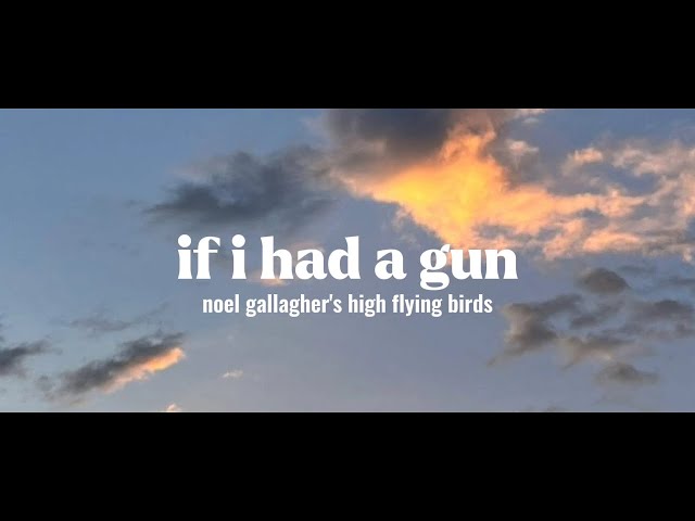 if i had a gun - noel gallagher’s high flying birds(lyrics video) class=