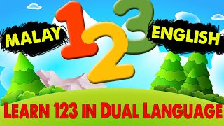 Learn Numbers 1 2 3  in Malay and English