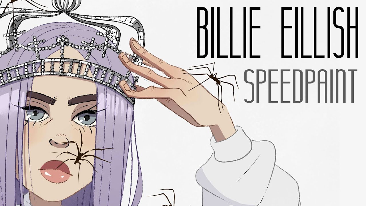 Billie Eilish Crown Speedpaint Youtube