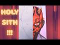 Give in to the dark side - From Blank page to Darth Maul (full drawing!)
