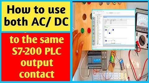 How to apply both AC / DC to the same PLC Output contact (Siemens S7-200)