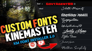 How To Install Custom Fonts in KINEMASTER | Kinemaster Tutorial | KM Font Installer | Stylish Fonts