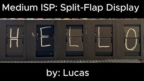 MediumISP: Split-Flaps Display