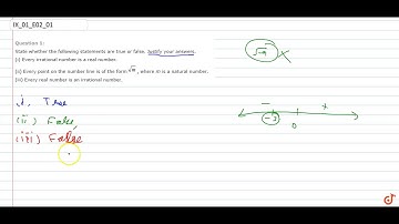 State whether the following statements are true or false. Justify your answers, (i) Every irrati...