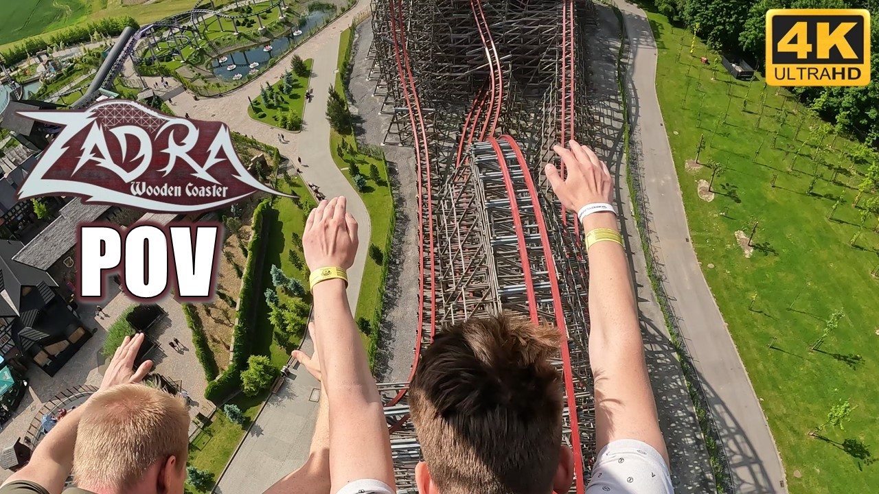 Zadra Rmc Zadra POV (Back Row, 4K 60FPS) | Energylandia RMC Hybrid Coaster | Non ...