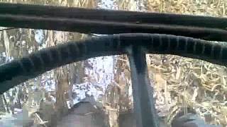 harvesting corn on a small Central Michigan farm 2014