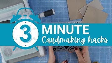 3 Minute Card Making Hack - Partial Embossing