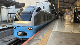 【長期運用離脱していたK71編成がついに復活!】E653系1000番台K71編成 特急開運成田山初詣群馬号運転終了に伴う勝田返却回送警笛を鳴らして上野駅発車