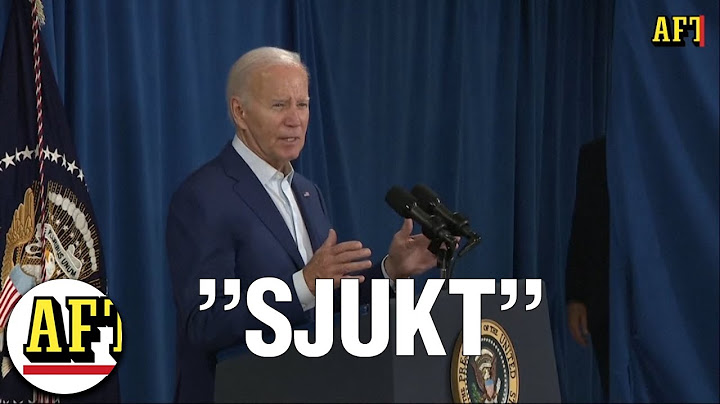 Trump skjuten – hör Joe Bidens reaktion