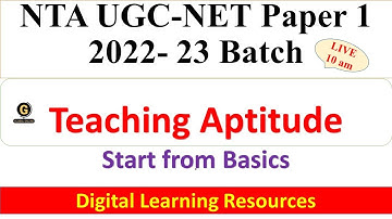 Teaching Aptitude  Paper 1 | Digital Learning Resources  | NTA UGC NET - Dr Triptii