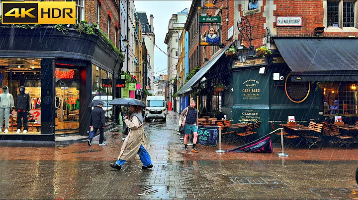 2.5 hours of London Spring Rain ☔️ London Rain Walk Compilation | Best Collection [4K HDR]