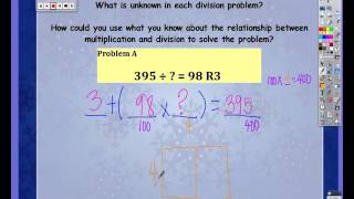 using multiplication to find unknown in division problem