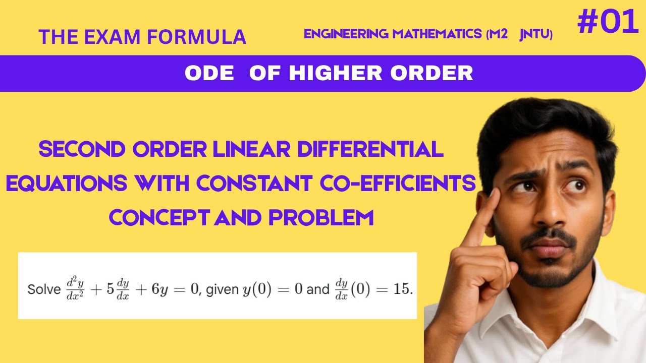 SECOND ORDER LINEAR DIFFERENTIAL EQUATIONS WITH CONSTANT CO-EFFICIENTS ...