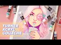 Yay or Nay? 🤔 Review & Painting Demo // Turner Acryl Gouache