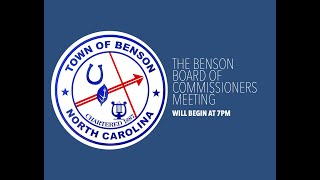 Benson Board of Commissioners Meeting (5-21-26)