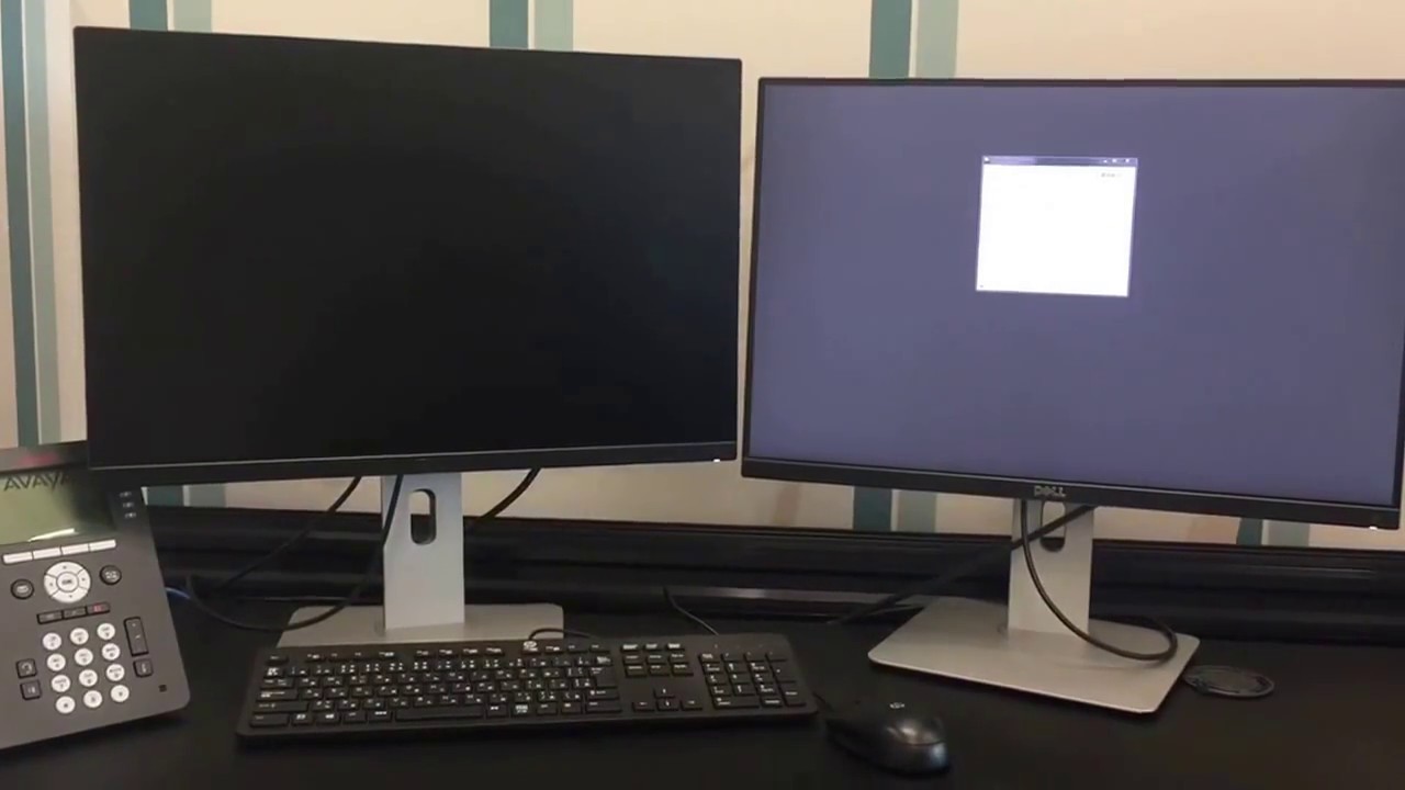 Dual Dell U2415 Display Port Daisy Chained Flickering Issue Youtube