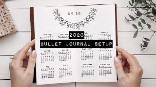 my 2020 bullet journal setup