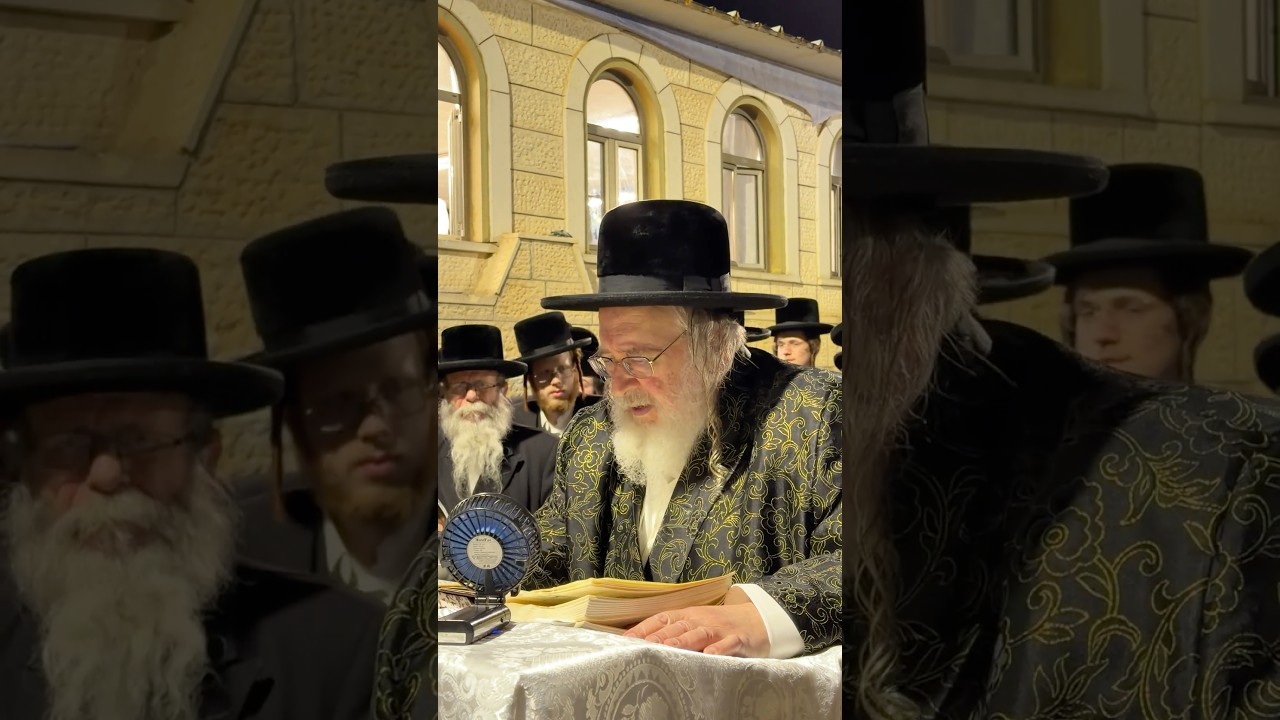 האדמו״ר מספינקא בתפילה במירון