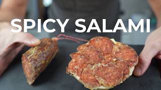 Spicy salami  - fruity, smoky, and fiery