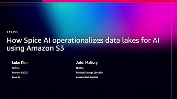 AWS re:Invent 2025 - How Spice AI operationalizes data lakes for AI using Amazon S3 (STG364)