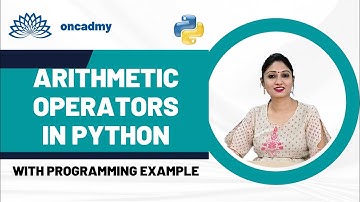 Python arithmetic operators #python #arithmetic #oncadmy