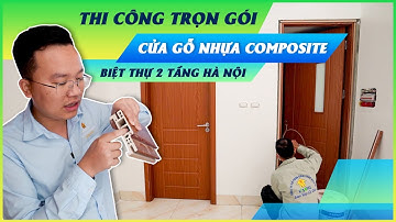 Kisato Thi Công Trọn Gói Cửa Gỗ Nhựa Composite Cho Biệt Thư 2 Tầng Mái Nhật Tại Hà Nội