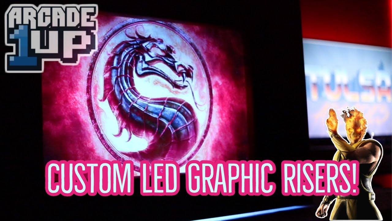 Arcade1up Custom Riser Arcade1Up Ultimate Custom LED Lit Riser Mod! - YouTube