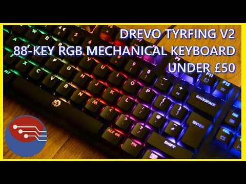 DREVO Tyrfing V2 87Key RGB Backlit Mechanical Gaming Keyboard Black