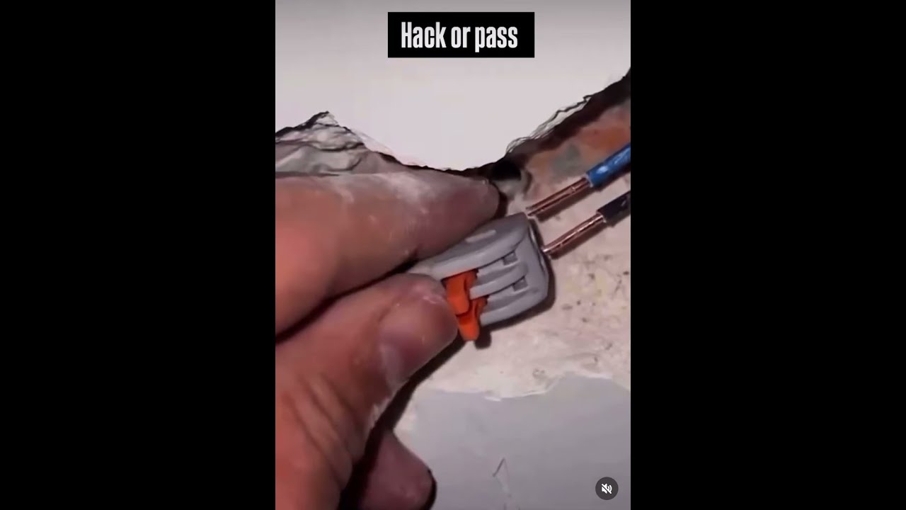 Electrician Hack Or Pass Inline Splice With A Wago 