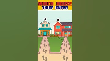 One house has the thief… can you guess which? 🏚️🤯 #challenge #challengecomplete #trickychallenge