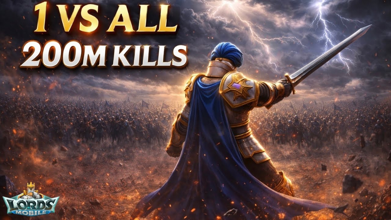 Lords Mobile | I KILLED 200M TROOPS 😈 | 1 vs ALL – PART 3